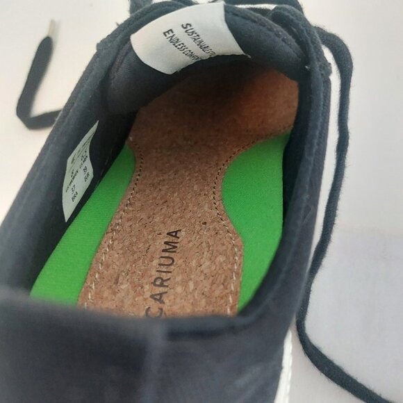 CARIUMA Sneakers OCA Low Black Canvas Sustainable Casual Shoes Unisex W8 M6.5 - Picture 11 of 13
